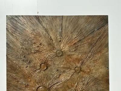 Billy Joe Mccarroll David Gillespe Brutalist Aluminum Door in Antique Bronze Finish