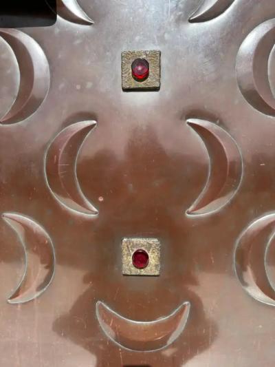 Billy Joe Mccarroll David Gillespe Mid Century Copper and Bronze Door Panel