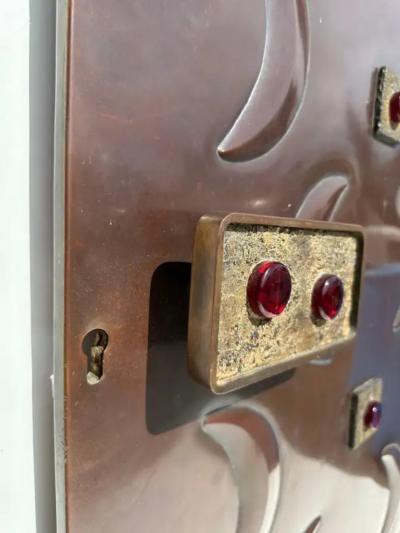 Billy Joe Mccarroll David Gillespe Mid Century Copper and Bronze Door Panel