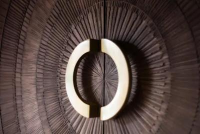 Billy Joe Mccarroll David Gillespe Pair of Heroic Sunburst Style Doors after Billy Joe McCarroll and David Gillespe