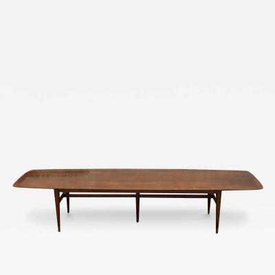 Billy Sullivan 12 Conference or Dining Table by Standard Furniture Company in Walnut Brass