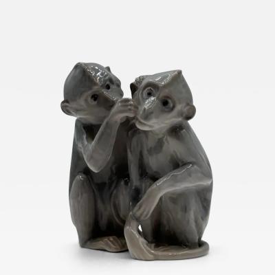 Bing Grondahl porcelain Monkey Figurines