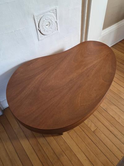 Biomorphic Mahogany Coffee Table North Shore Massachusetts c 1948 Studio