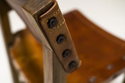 Biosca Set Of 4 Chairs In Pine And Cognac Saddle Leather Spain 1960s