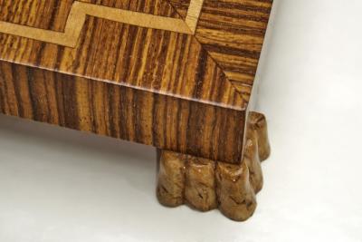 Birger Ekman Wood Floor Lamp with Decorative Inlays by Birger Ekman Attr Sweden 1930s