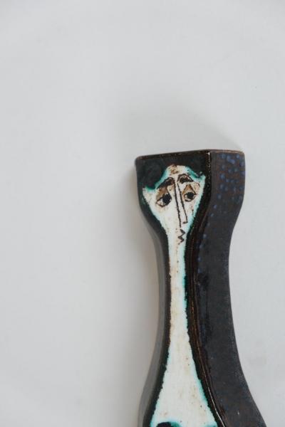 Birger Kaipiainen A Sizeable Birger Kaipiainen Faience Wall Relief Standing Lady R rstrand 1950s