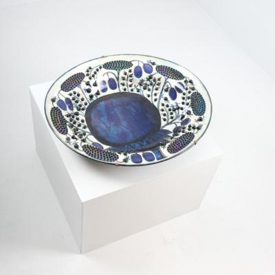 Birger Kaipiainen Birger Kaipiainen Very Large Ceramic Plate Plums and Berries Arabia 1970s