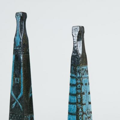 Birger Kaipiainen Unique Birger Kaipiainen Blue Ceramic Sculpture Three Graces R rstrand 1950s