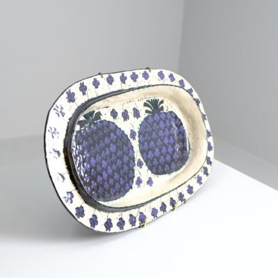Birger Kaipiainen Unique Birger Kaipiainen Decorative Ananas 4 leaf Clover Dish Arabia 1960s