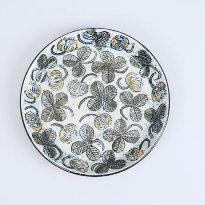 Birger Kaipiainen Unique Birger Kaipiainen Lucky Dish Four Leaf Clover Arabia 1970s