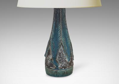 Birger str m Sculptural Brutalist Table Lamp by Birger str m