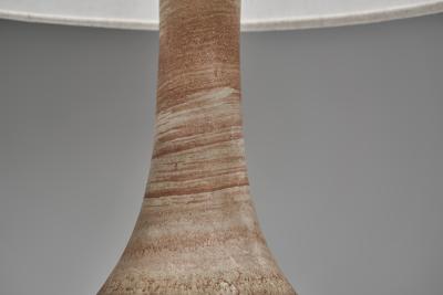 Birte Vedel Howard Glazed Stoneware Table Lamp by Birte Vedel Howard Denmark ca 1960s