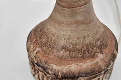 Birte Vedel Howard Glazed Stoneware Table Lamp by Birte Vedel Howard Denmark ca 1960s