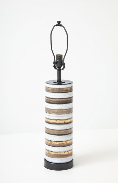 Bitossi White Gold Striped Lamp