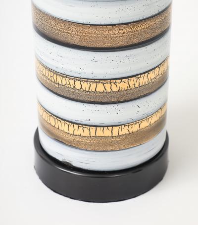 Bitossi White Gold Striped Lamp