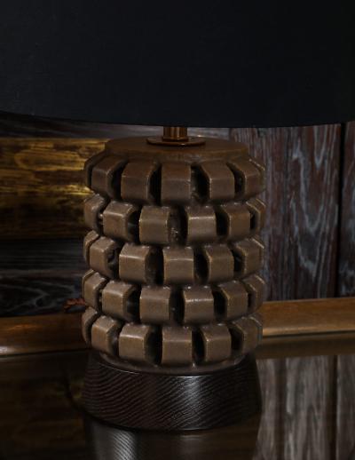 Bittersweet Glazed Mini Hex Lamp