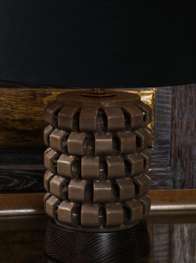 Bittersweet Glazed Mini Hex Lamp