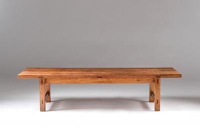 Bj rnums M belfabriker Swedish Bench or Side Table in Oak by Hugo Svensson