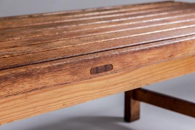 Bj rnums M belfabriker Swedish Bench or Side Table in Oak by Hugo Svensson