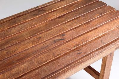 Bj rnums M belfabriker Swedish Bench or Side Table in Oak by Hugo Svensson