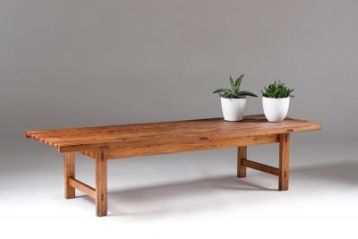 Bj rnums M belfabriker Swedish Bench or Side Table in Oak by Hugo Svensson