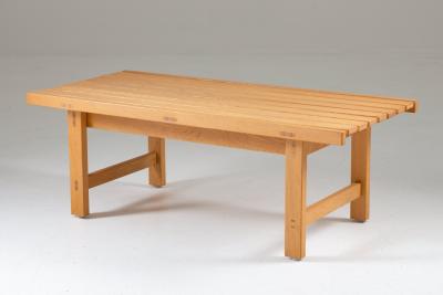Bj rnums M belfabriker Swedish Midcentury Bench in Oak by Hugo Svensson 1960s