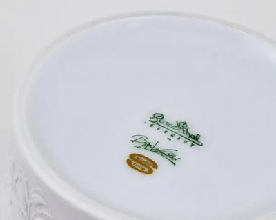 Bjorn Wiinblad Bj rn Wiinblad Bjorn Wiinblad White Relief Op Art Porcelain Vase Rosenthal Studio Linie 1960s