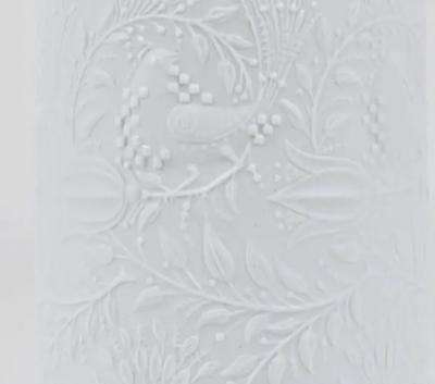 Bjorn Wiinblad Bj rn Wiinblad Bjorn Wiinblad White Relief Op Art Porcelain Vase Rosenthal Studio Linie 1960s