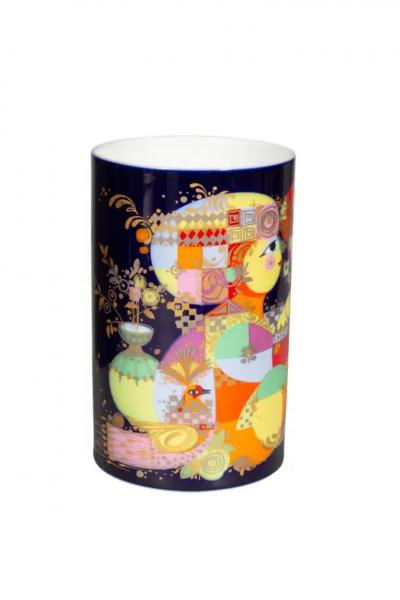 Bjorn Wiinblad Decorated Vase For Rosenthal