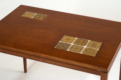 Bjorn Wiinblad Rosewood Table with Porcelain Tiles by Bjorn Wiinblad 1960s