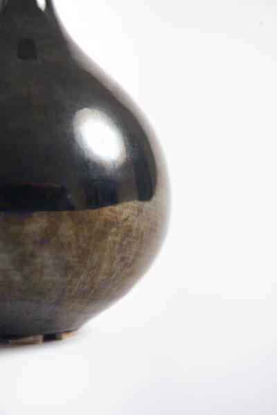 Black Ceramic Vase