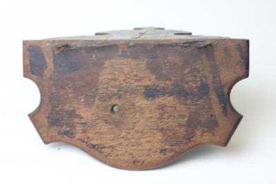 Black Forest Antique Rustic Black Forest Stag Wall Shelf 1900 Switzerland