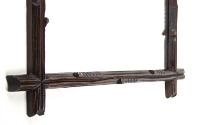 Black Forest Wall Mirror Basswood Hand Carved Austria circa 1890