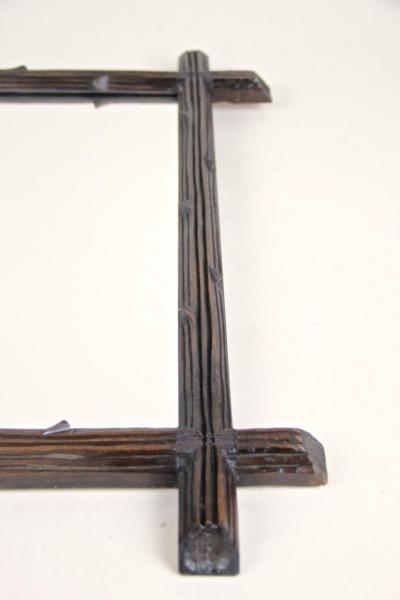 Black Forest Wall Mirror Hand Carved Austria circa 1880