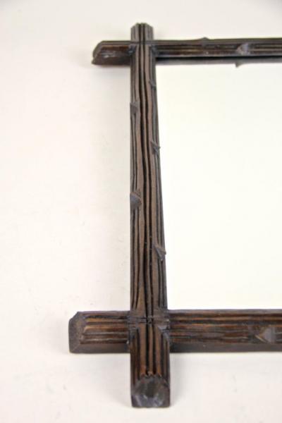 Black Forest Wall Mirror Hand Carved Austria circa 1880