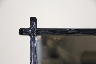 Black Forest Wall Mirror Rustic Design Austria circa 1880