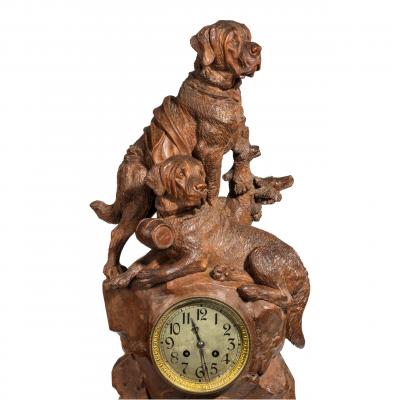 Black Forest walnut clock