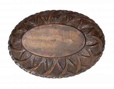 Black Forrest Carved Walnut Box With Dog