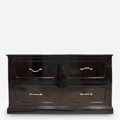 Black French 4 Drawer Cabinet