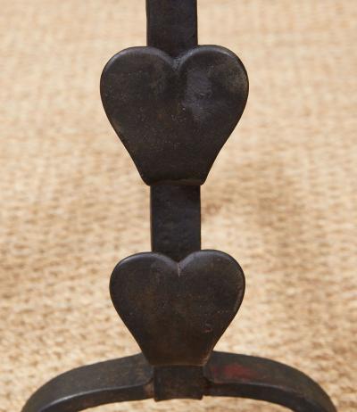 Black Heart Andirons