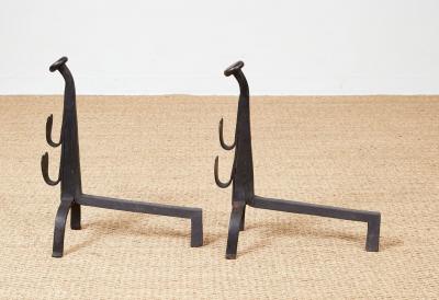 Black Heart Andirons