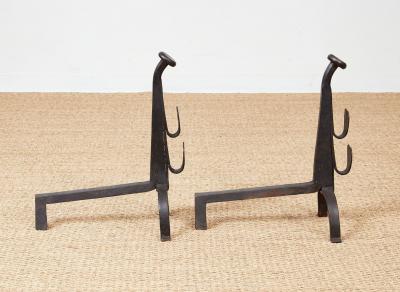Black Heart Andirons