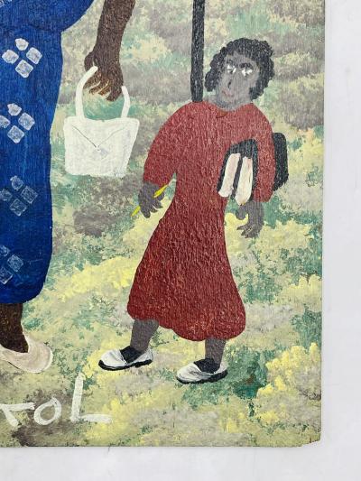 Black Joe Jackson Vintage Painting by Black Joe Jackson US 1922 1997 Titled Gon Ta Skol 