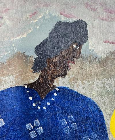 Black Joe Jackson Vintage Painting by Black Joe Jackson US 1922 1997 Titled Gon Ta Skol 