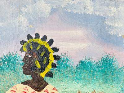 Black Joe Jackson Vintage Painting by Black Joe Jackson US 1922 1997 Titled Zetn Now 