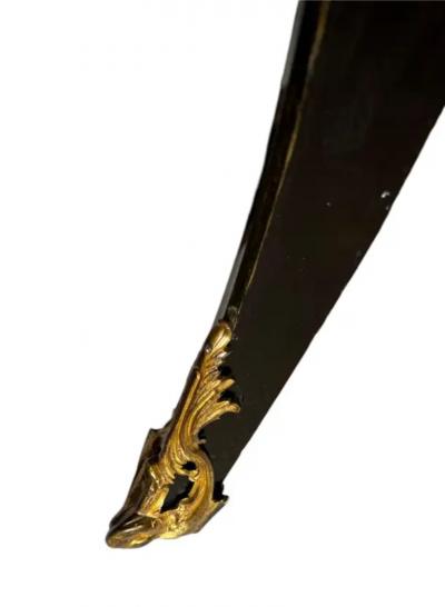 Black Lacquer Commode 20th Century 