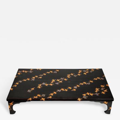 Black Lacquer Flower Arranging Table