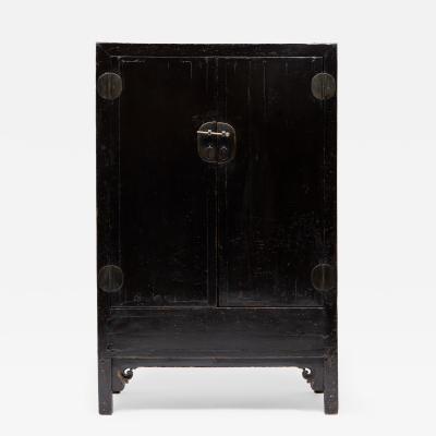 Black Lacquer Square Corner Cabinet
