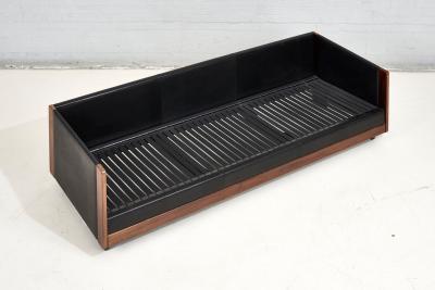 Black Leather 920 Sofa Afra Tobia Scarpa for Cassina 1960