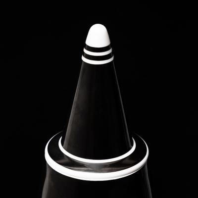 Black Lidded Vase No 36 by Alessandro Mendini for Alessi Germany 1992